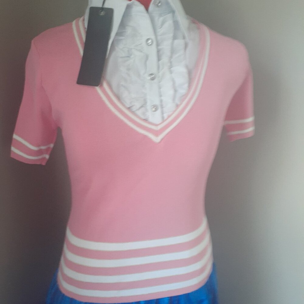 Cute Pink and white top